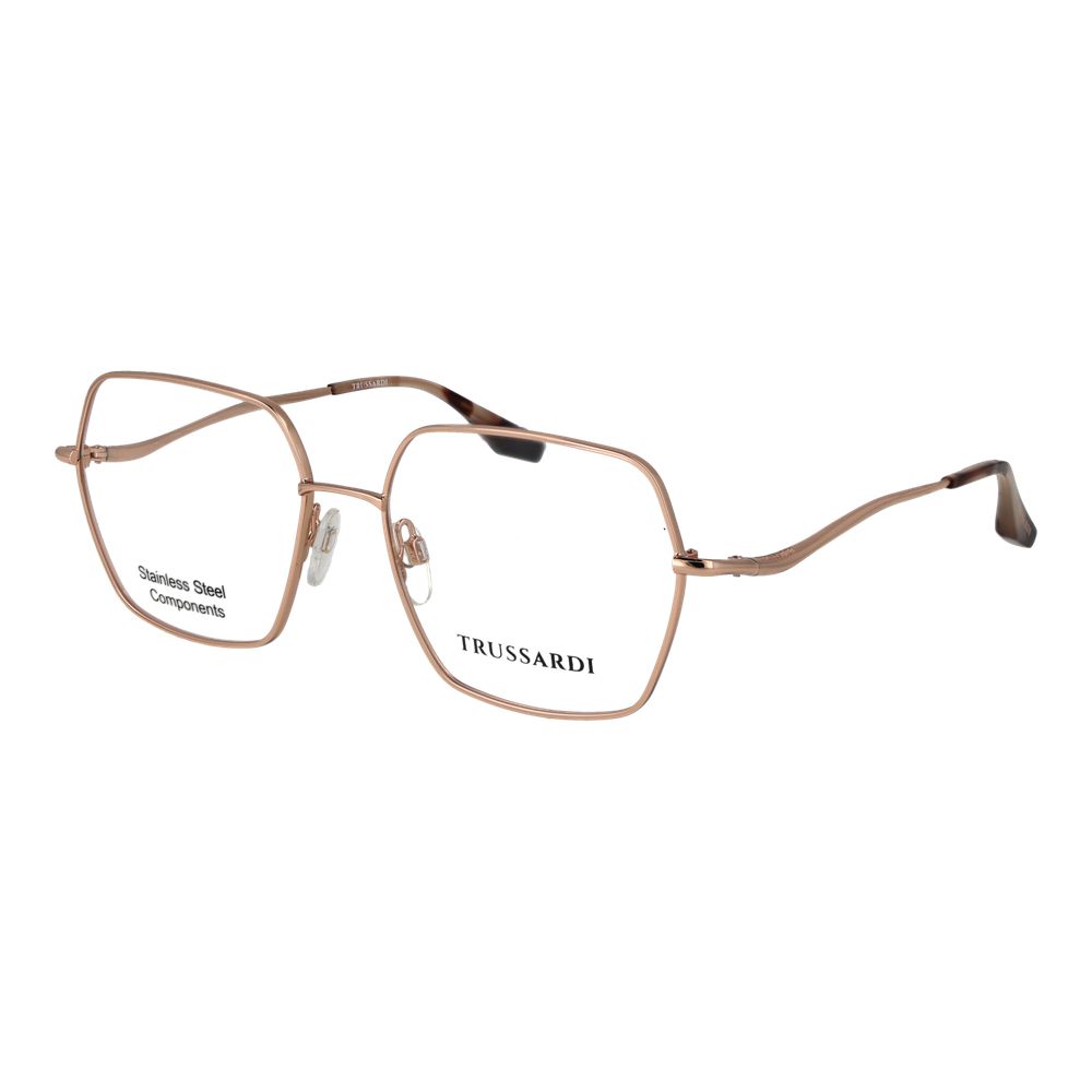 Trussardi Rose Gold Stainless Steel Glasses Women's (Frames)