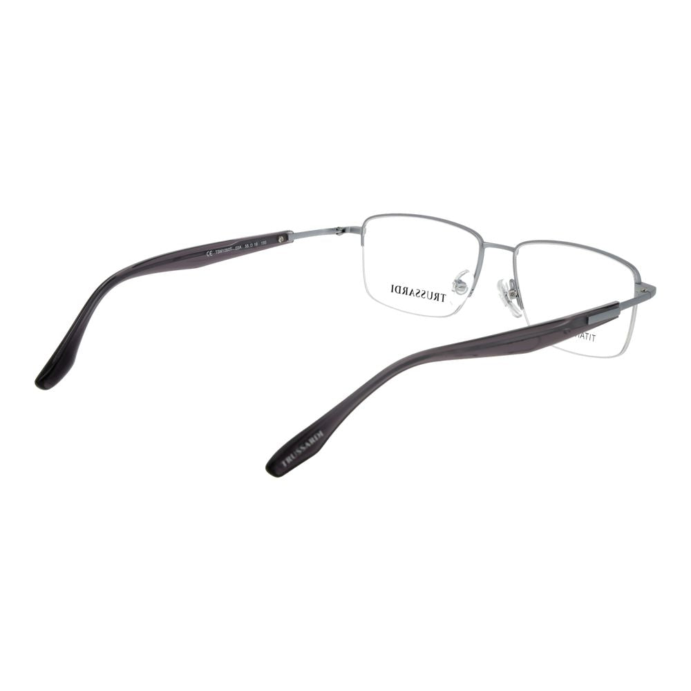 Trussardi Silver Titanium Glasses Men's (Frames)