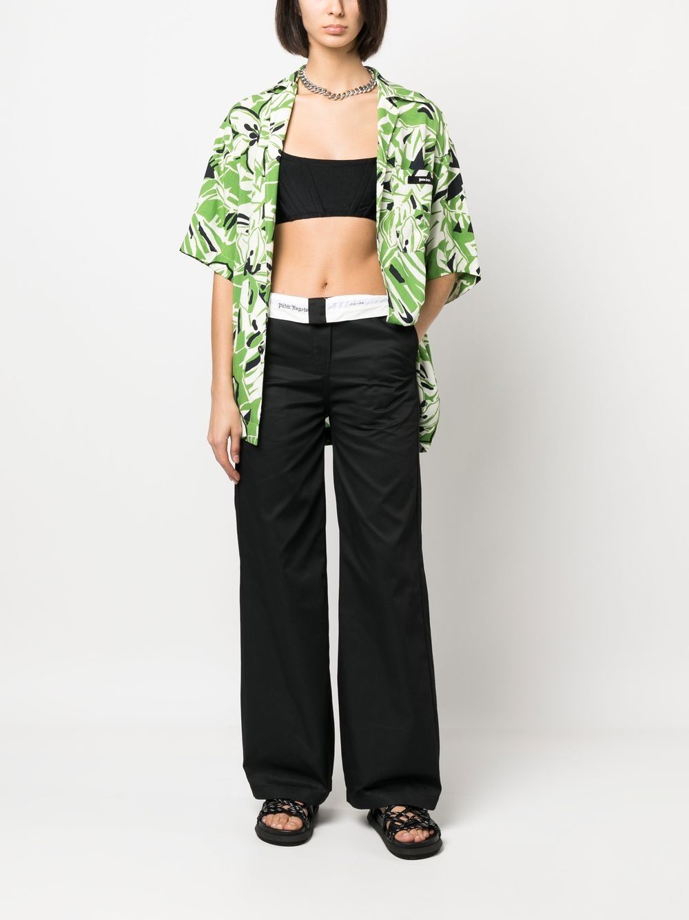 Palm Angels Women's Flare-Leg Trousers