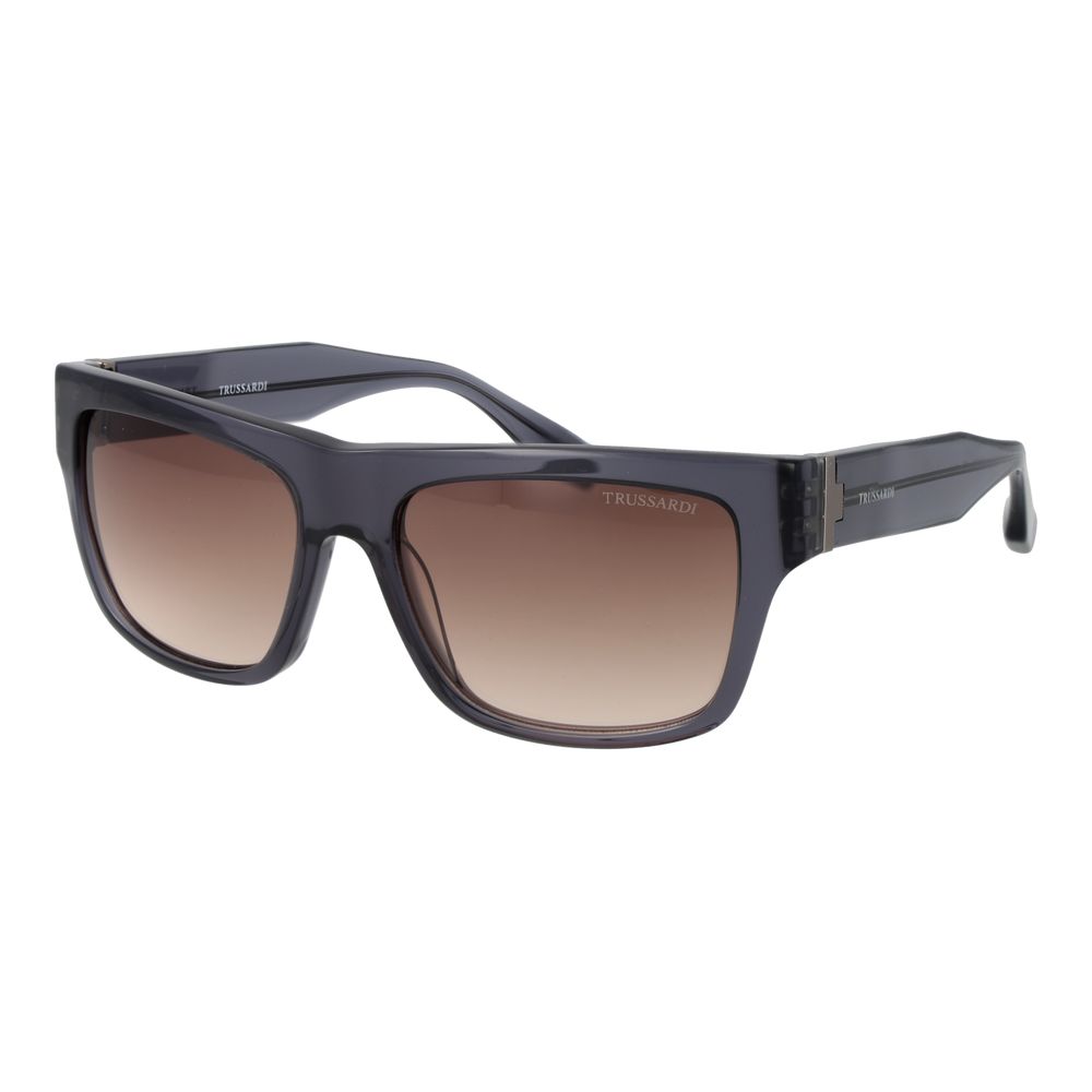 Trussardi Gray Acetate Men's Sunglasses