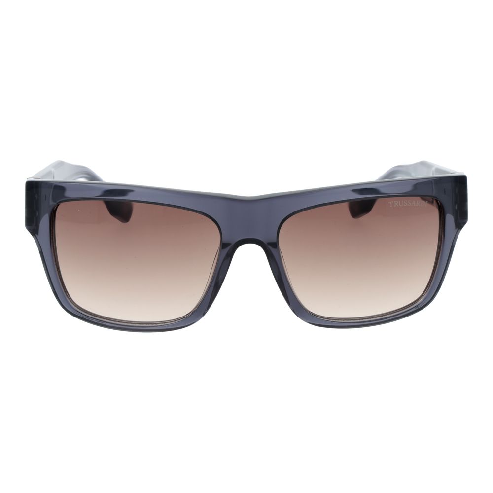 Trussardi Gray Acetate Men's Sunglasses