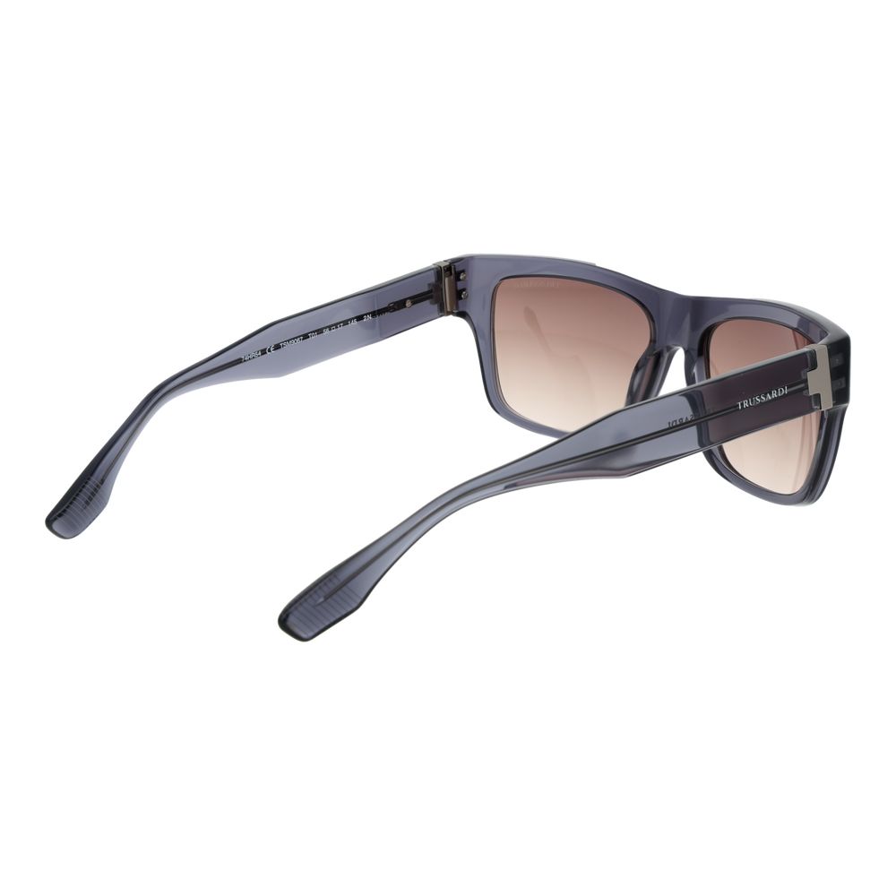 Trussardi Gray Acetate Men's Sunglasses