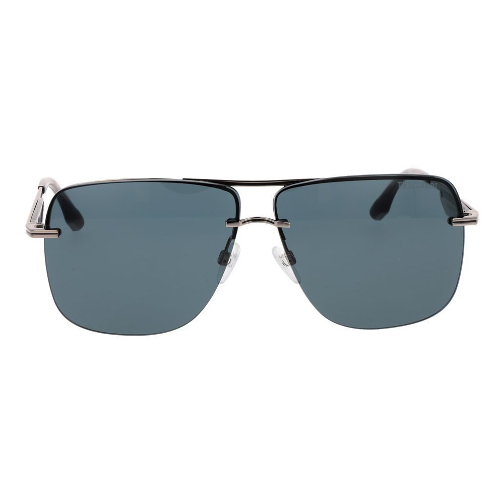 Trussardi Silver Metal Men's Sunglasses