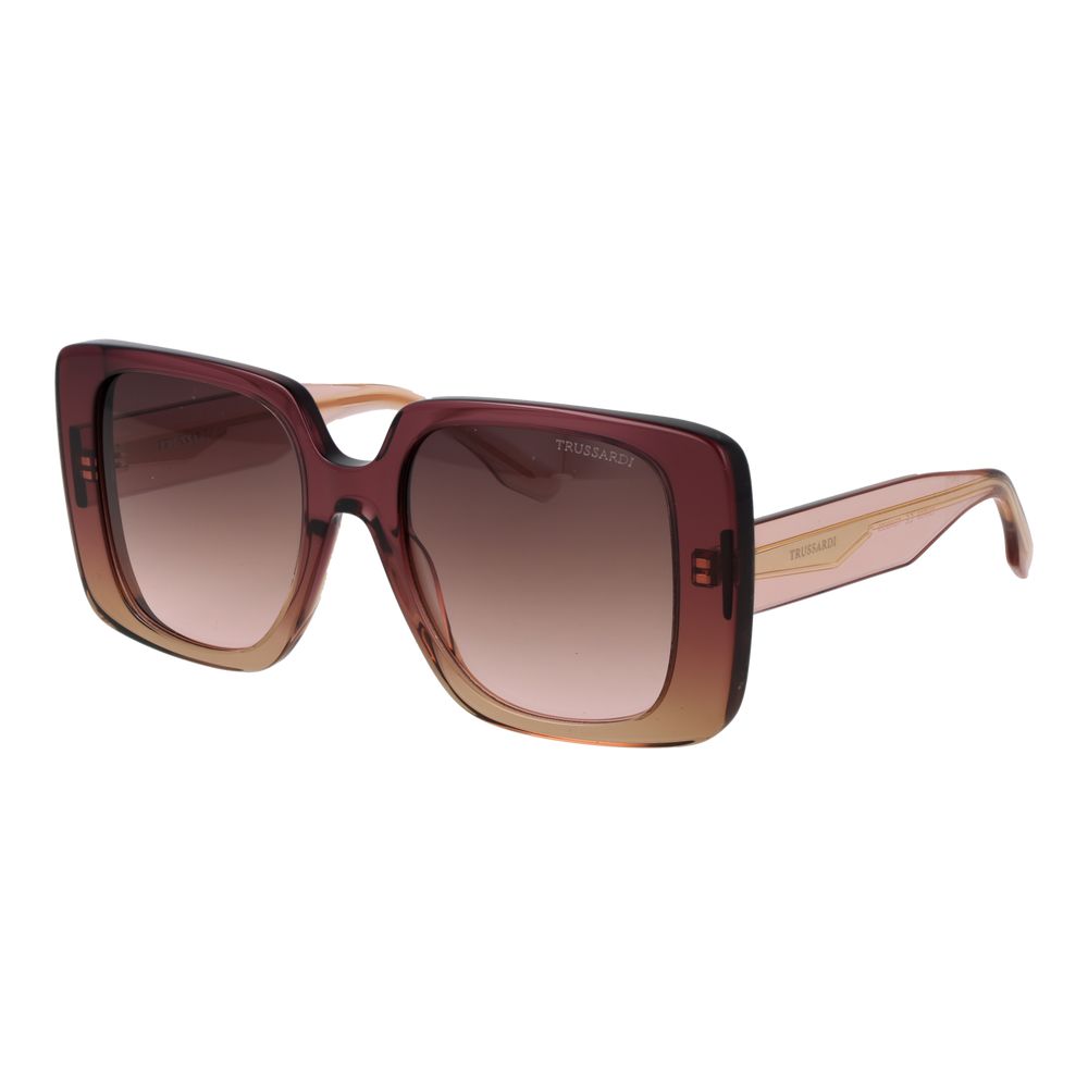Trussardi Pink Acetate Women's Sunglasses