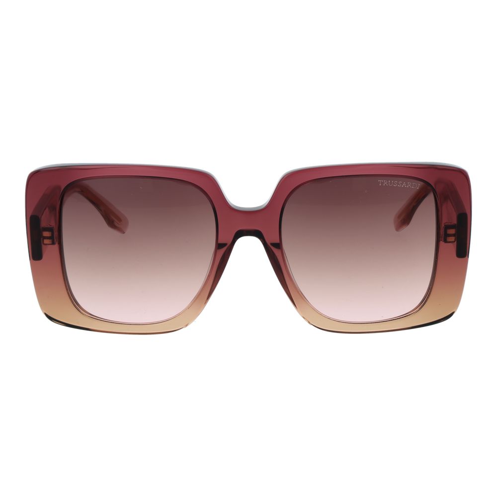 Trussardi Pink Acetate Women's Sunglasses