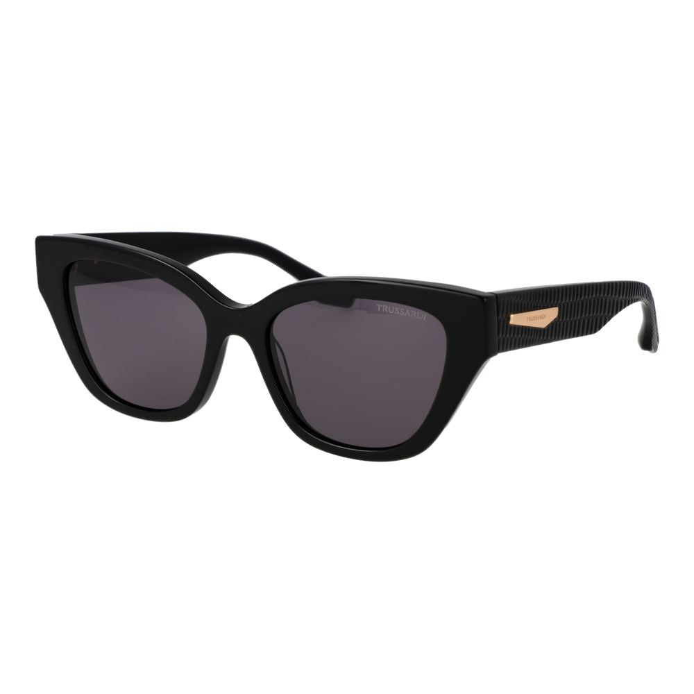 Trussardi Black Acetate Women's Sunglasses