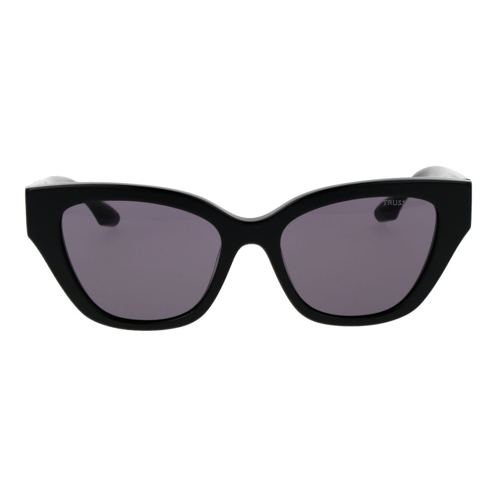 Trussardi Black Acetate Women's Sunglasses