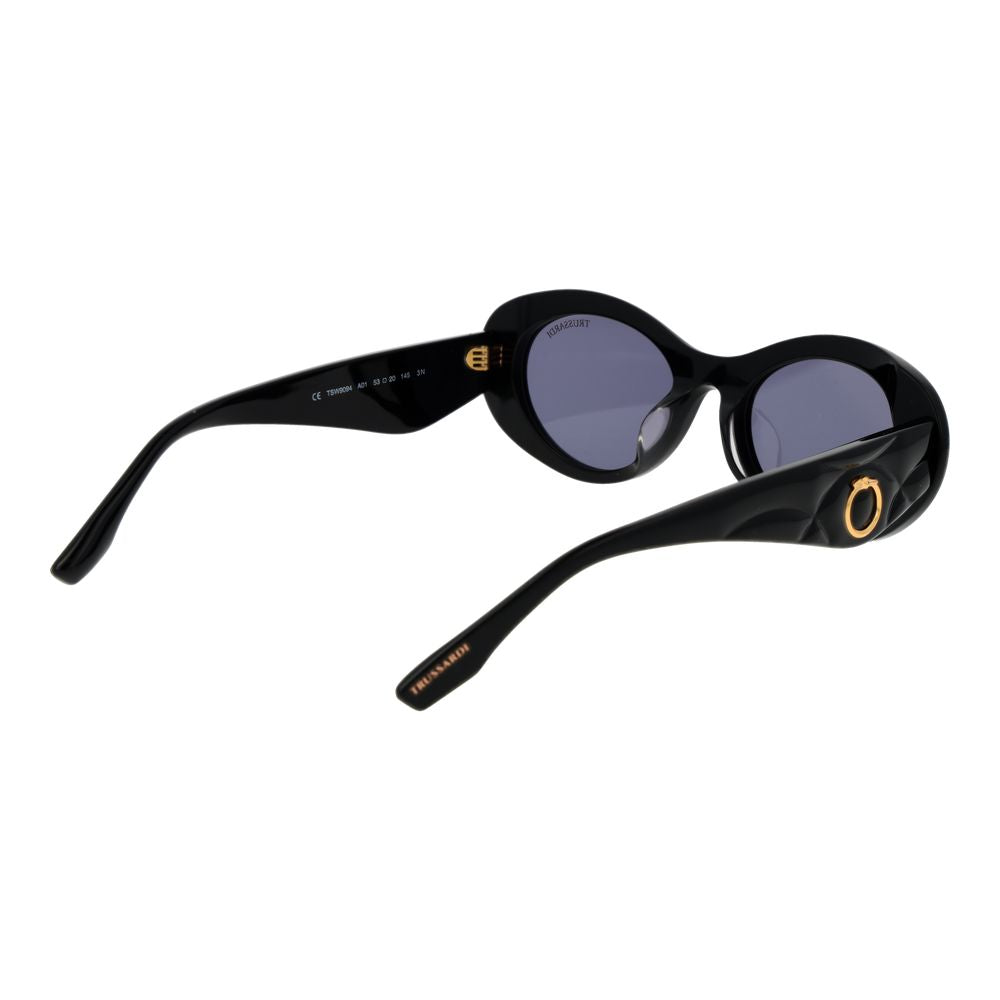 Trussardi Black Acetate Women's Sunglasses