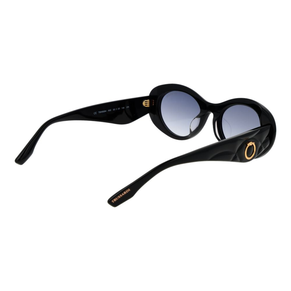 Trussardi Black Acetate Women's Sunglasses