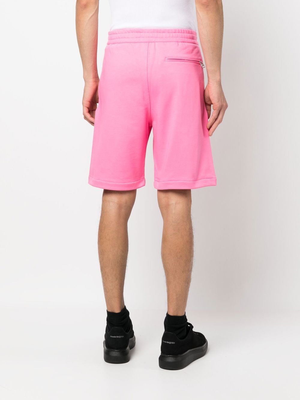 Alexander Mcqueen Men's Graffiti-Print Track Shorts