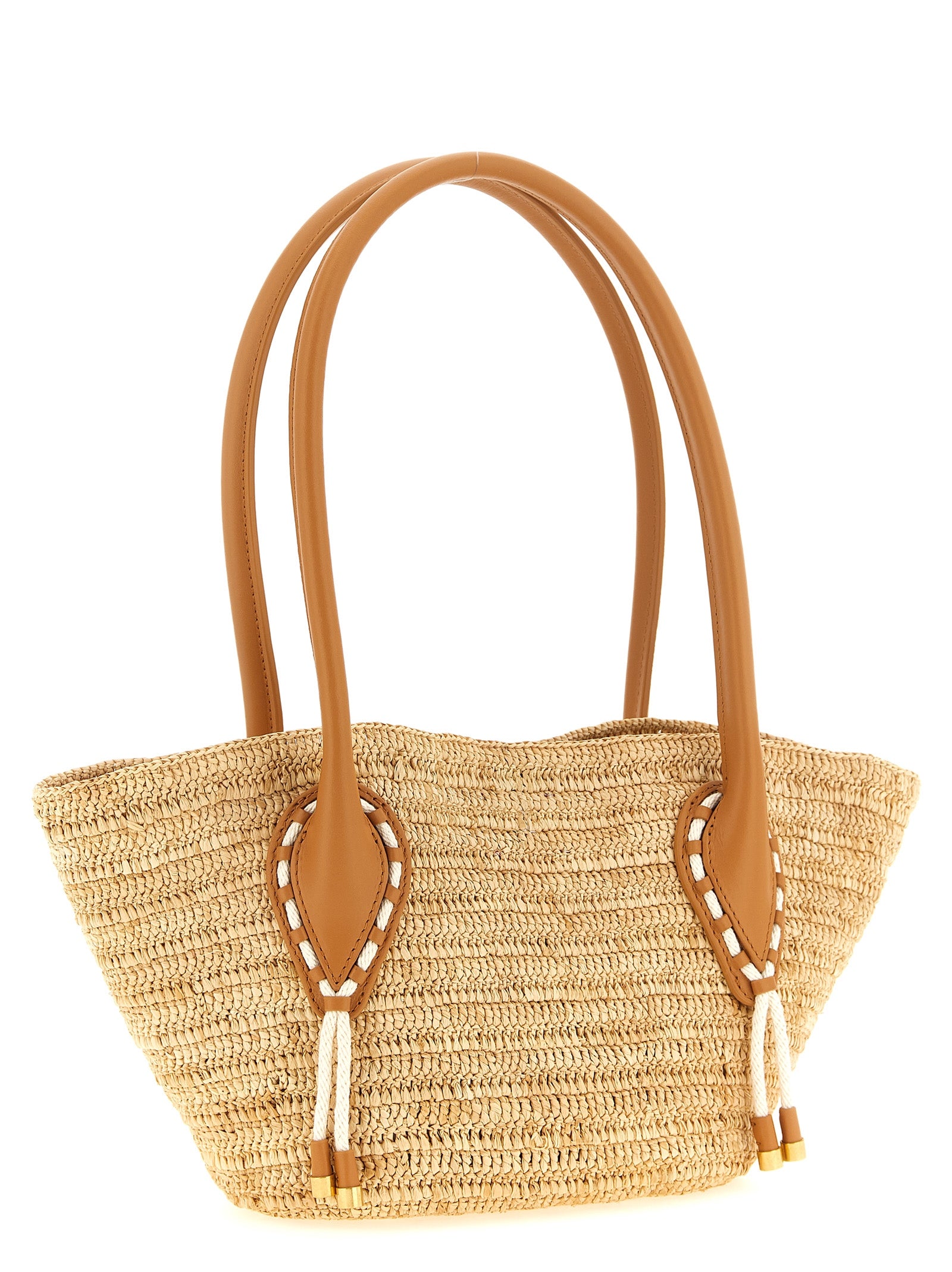 Christian Louboutin Beige Raffia Tote Women's Bag