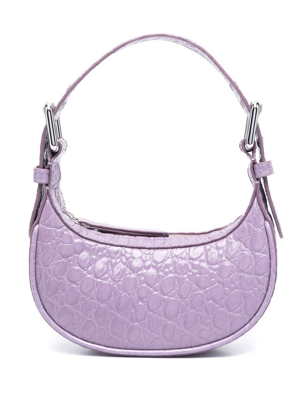 By Far Mini Soho Crocodile-Effect Shoulder Bag