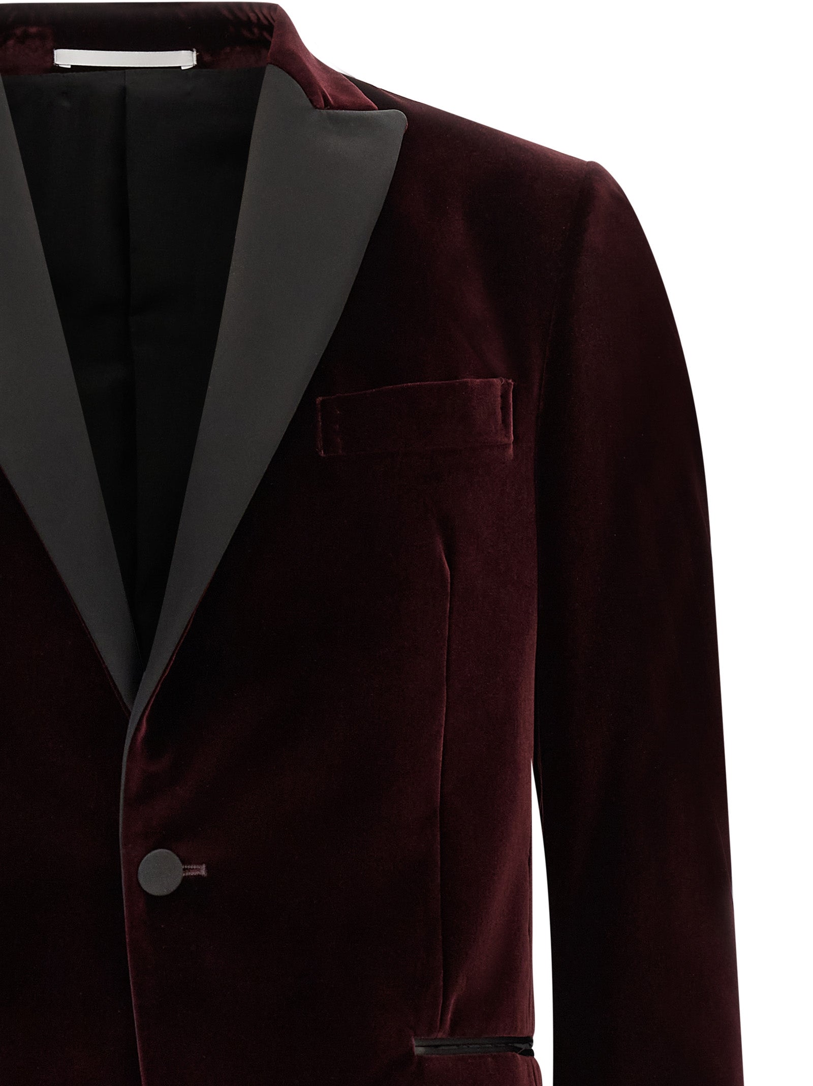 Pal Zileri Bordeaux Cotton Men's Blazer