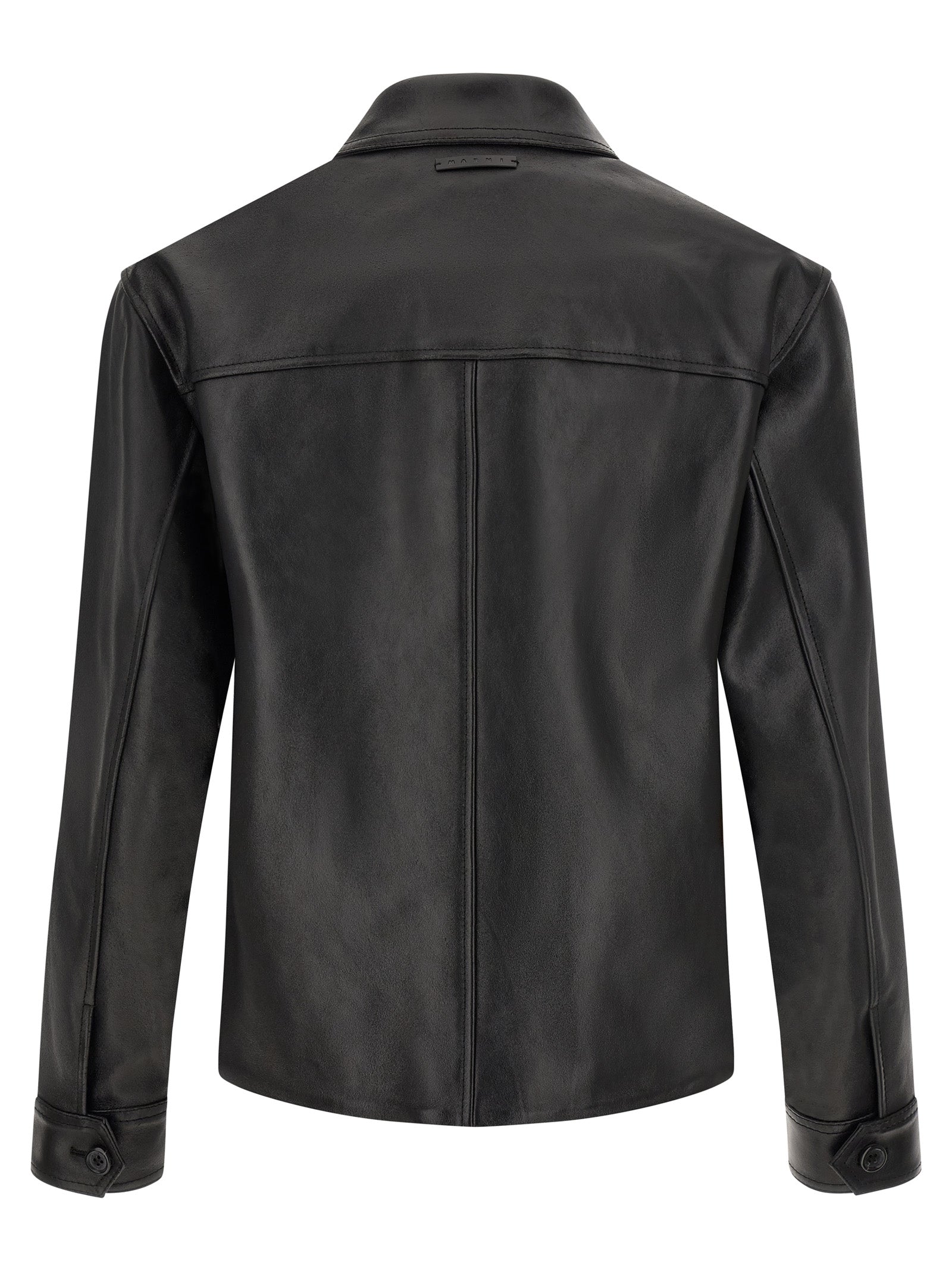 Marni Multicolor Calfskin Leather Men's Jacket