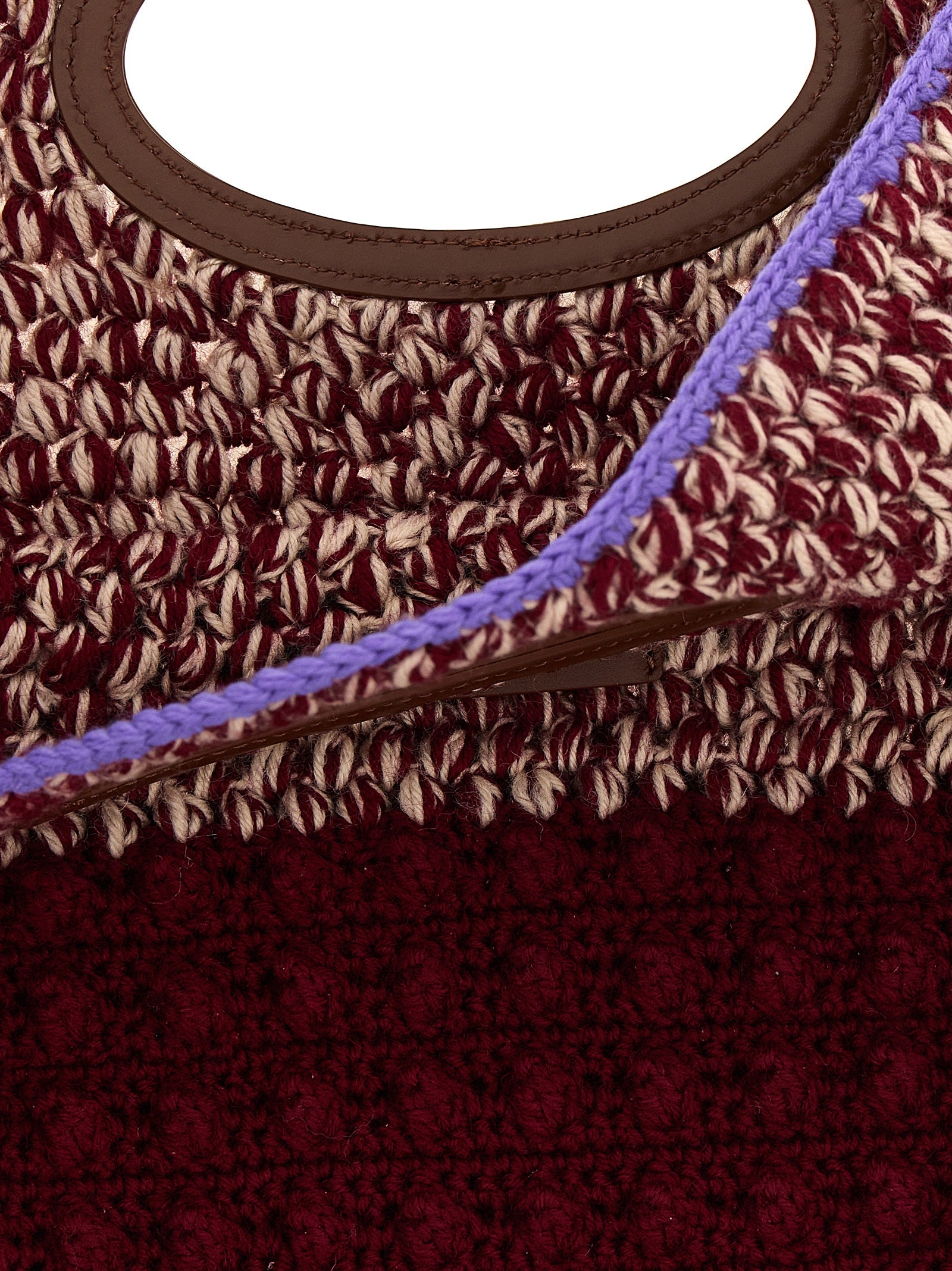 Marni Bordeaux Wool Women's Handbag