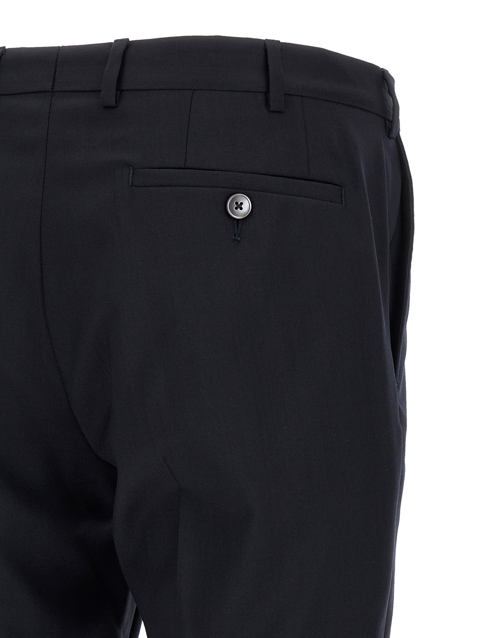 Pal Zileri Black Wool Two-Piece Men's Suit