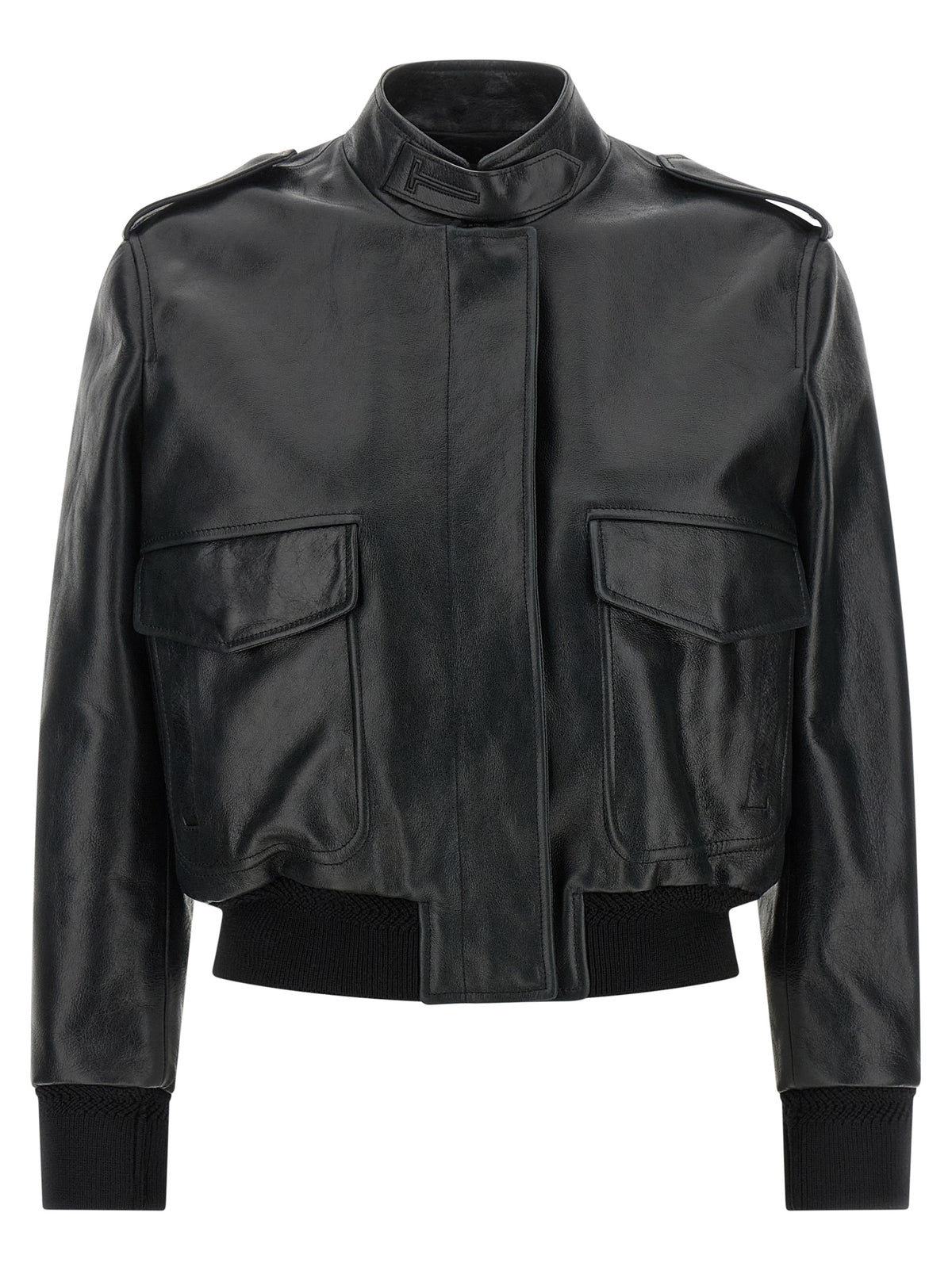 Tom Ford Black Lamb Leather Leather Women's Jacket