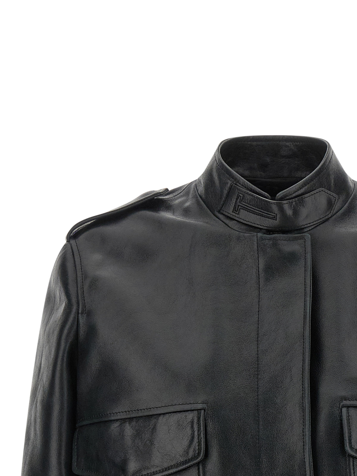 Tom Ford Black Lamb Leather Leather Women's Jacket
