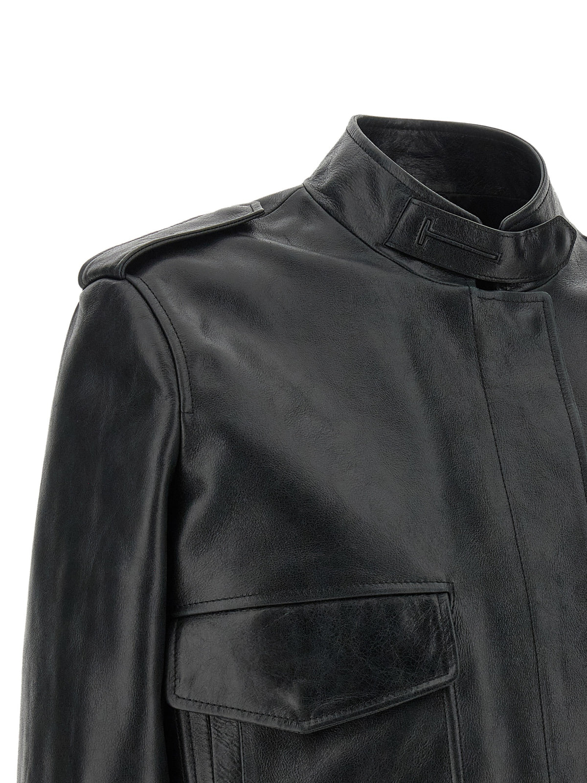 Tom Ford Black Lamb Leather Leather Women's Jacket