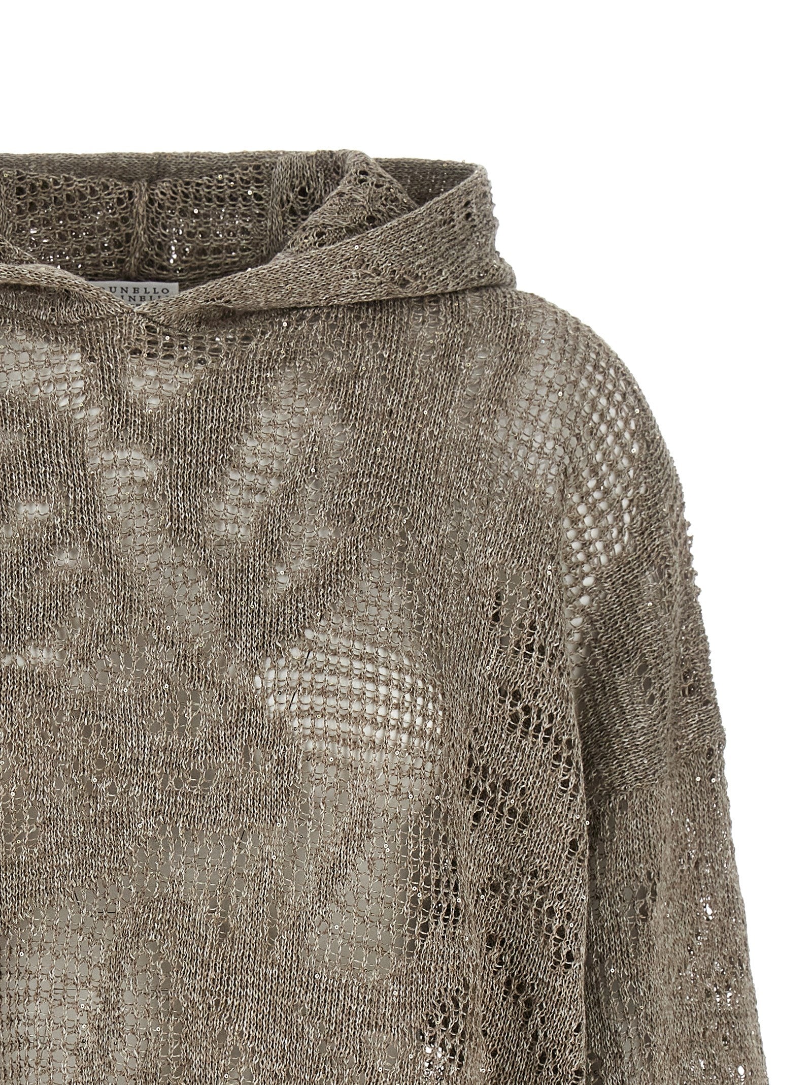 Brunello Cucinelli Brown Linen Women's Cardigan