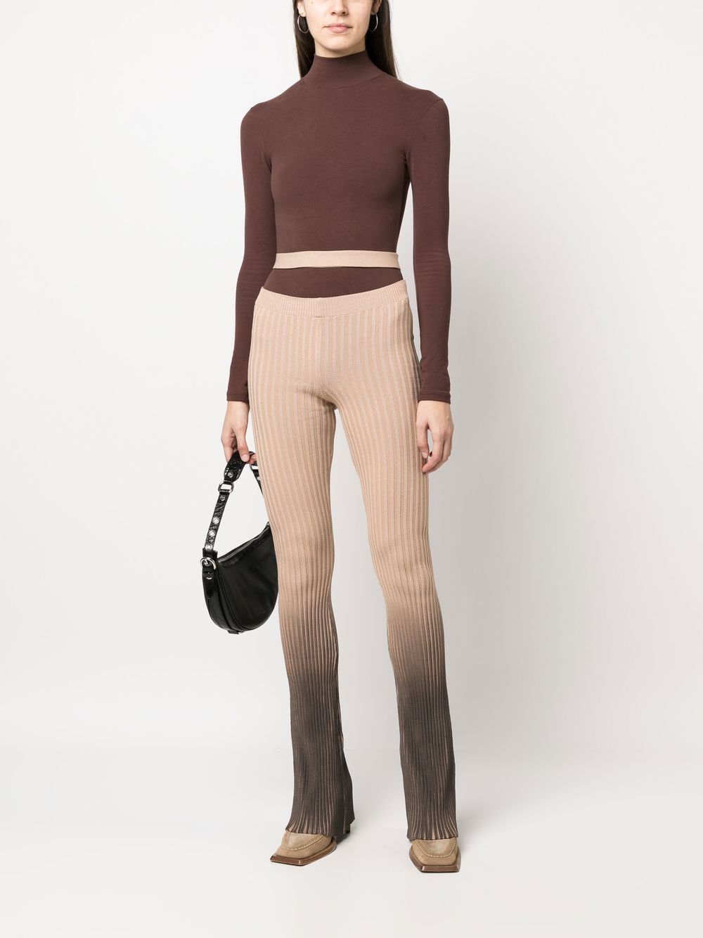 AndreäDamo Printed Cut-Out Trousers