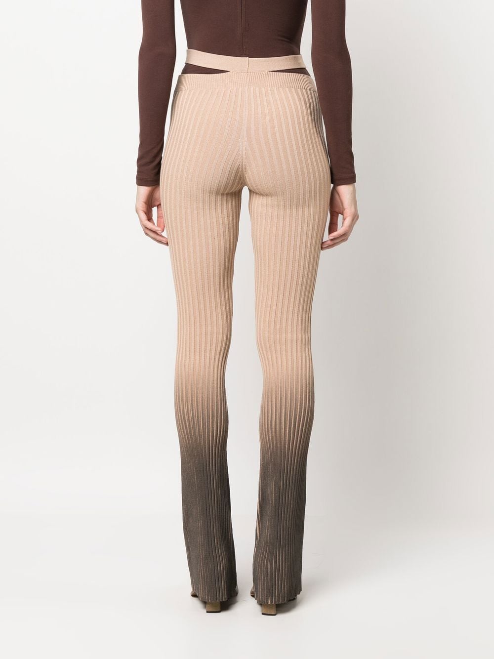 AndreäDamo Printed Cut-Out Trousers