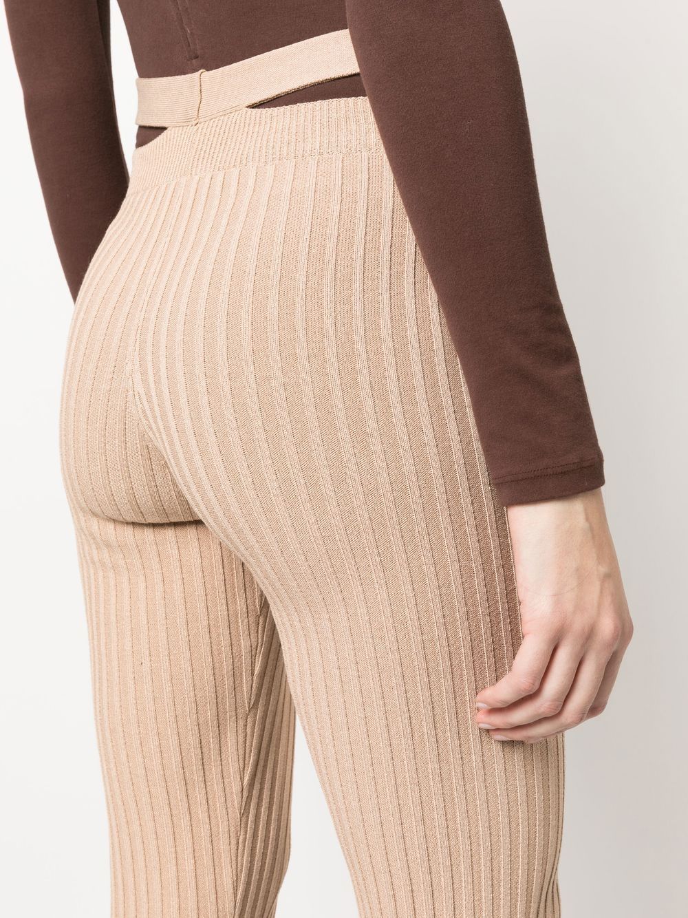 AndreäDamo Printed Cut-Out Trousers