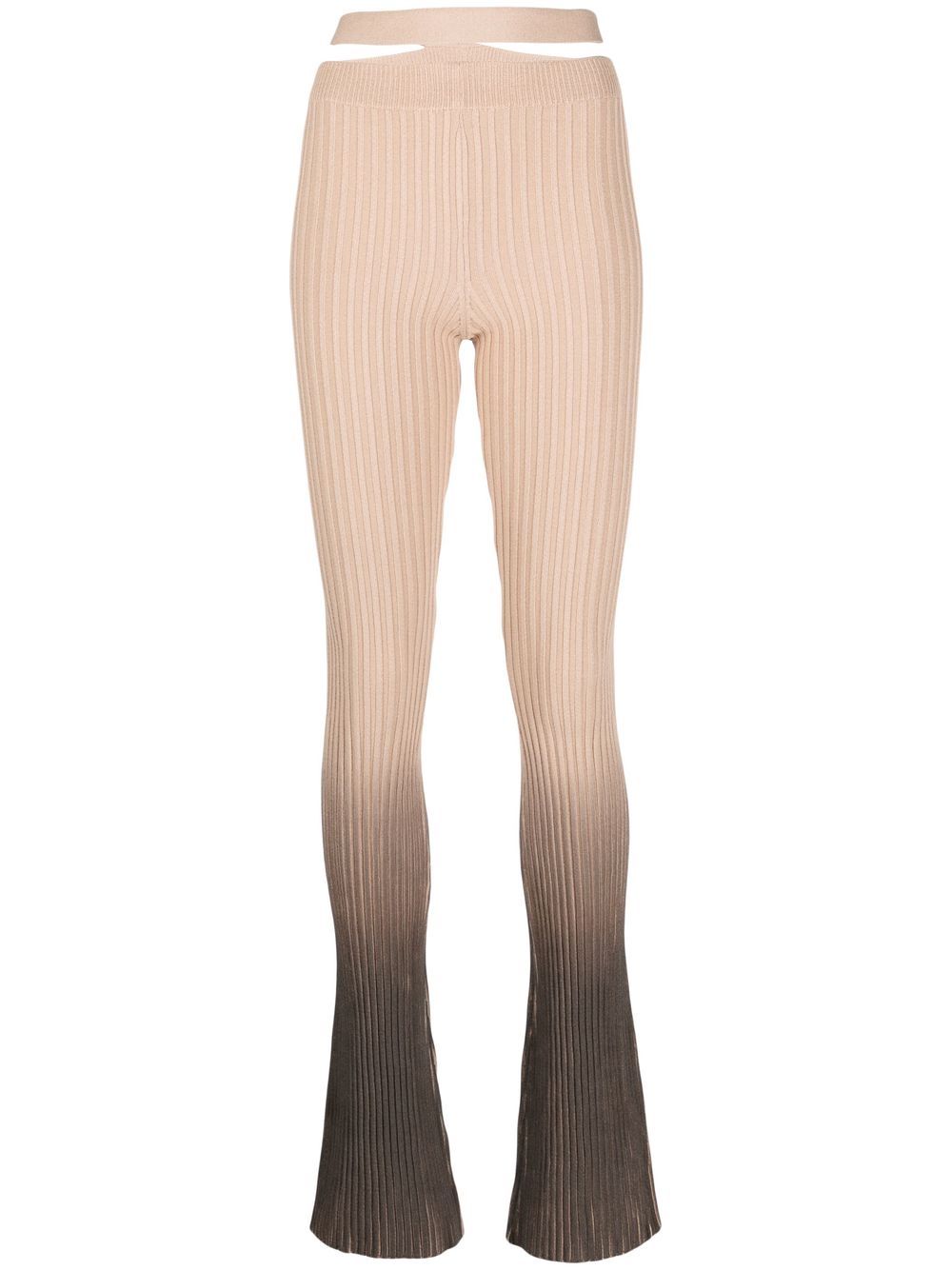 AndreäDamo Printed Cut-Out Trousers