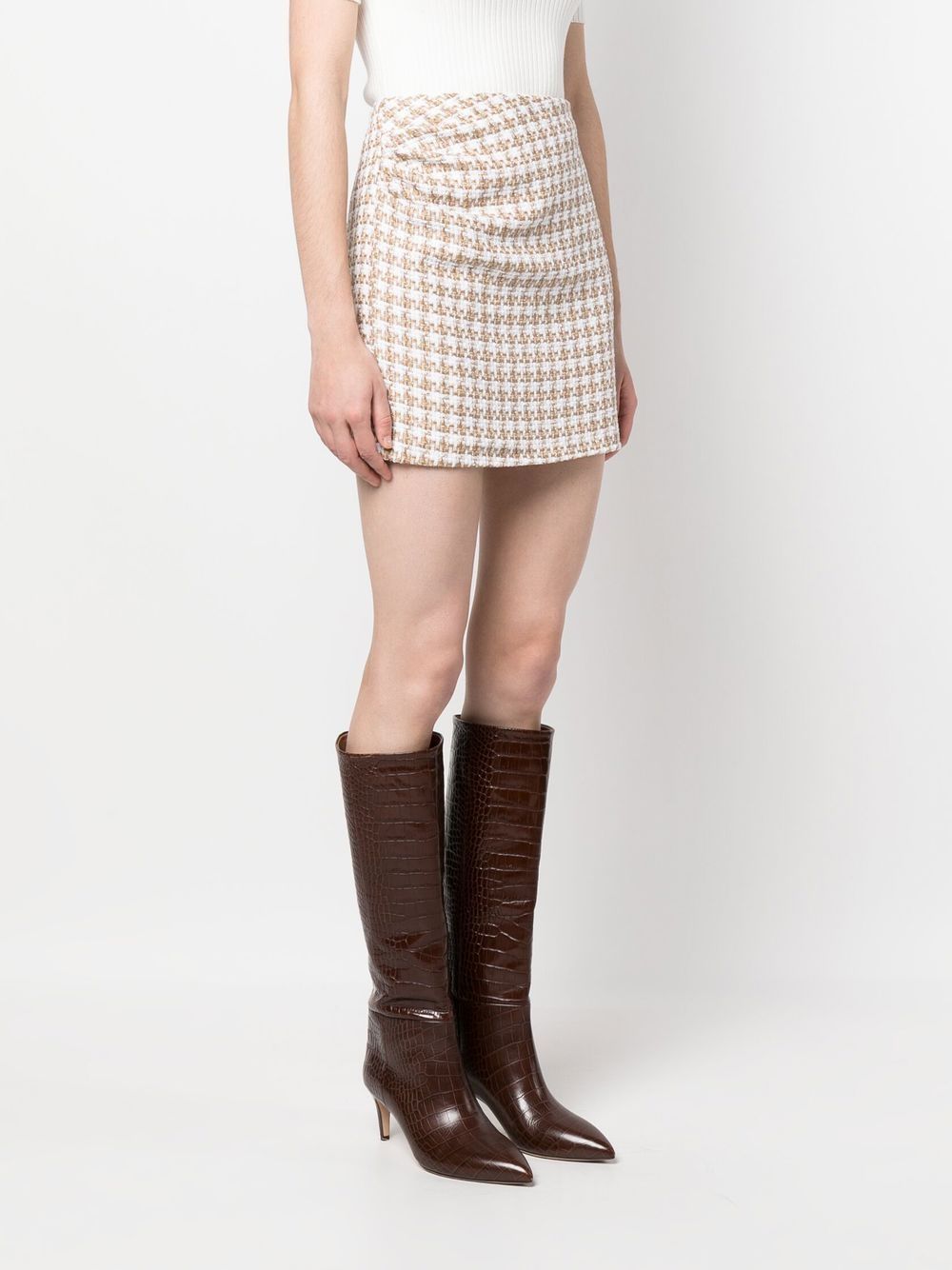 Iro Women's Garna Cotton Blend Silk Mini Skirt