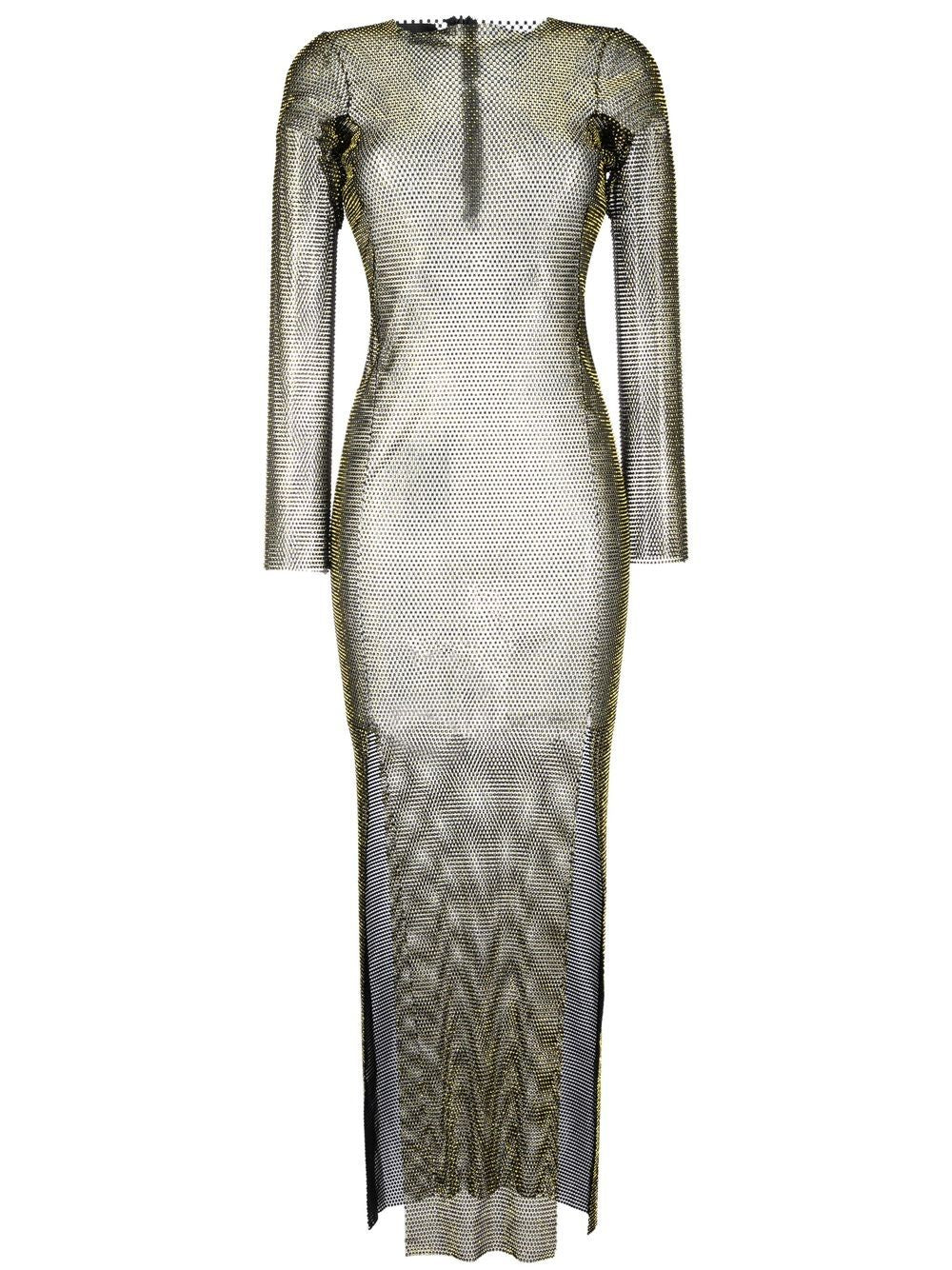 Santa Brand Women's Rhinestones Embellished Long Dress