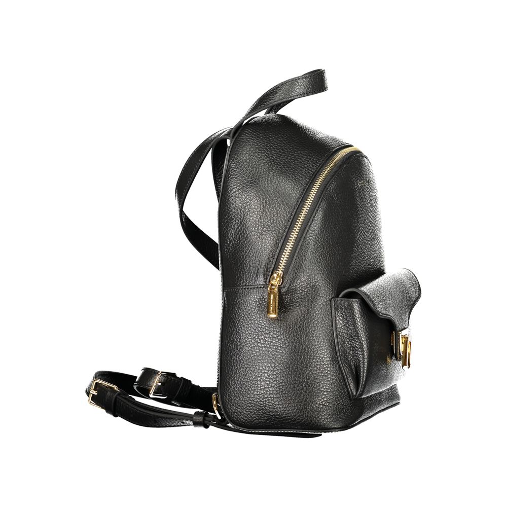 Coccinelle Black Leather Women Women's Backpack