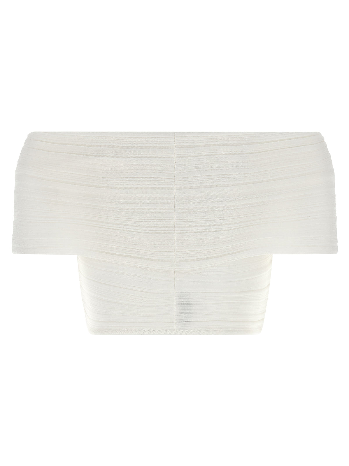 ANTONINO VALENTI White Viscose Sleeveles Women's T-Shirt