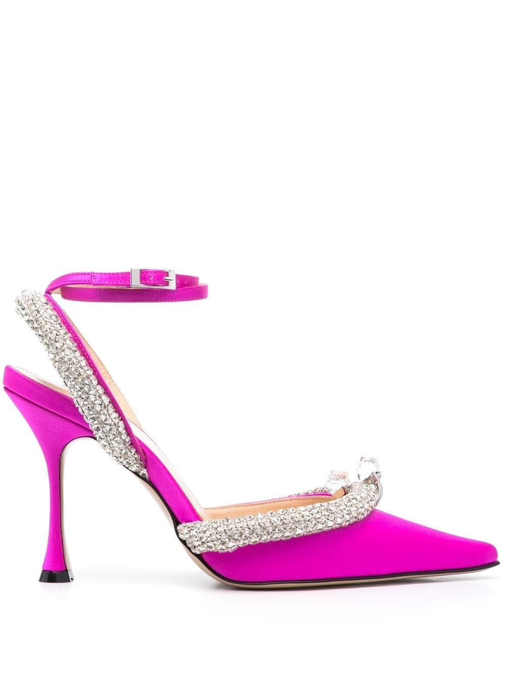 Mach & Mach Women's Crystal-Embellished Slingback Pumps