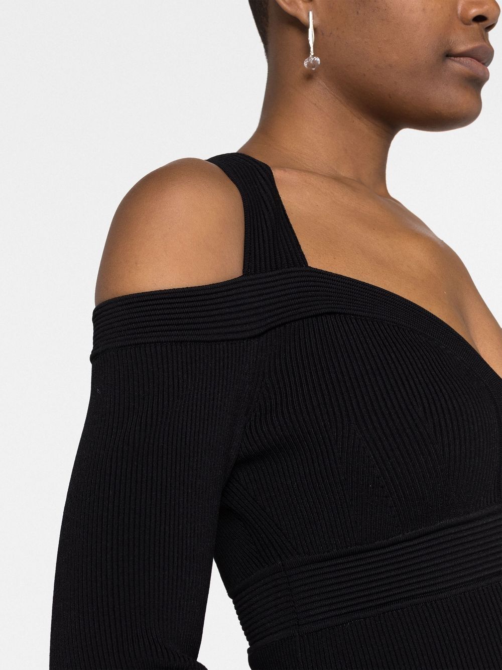 Alexander Mcqueen Women's Short Knitted Dress With V-Neck