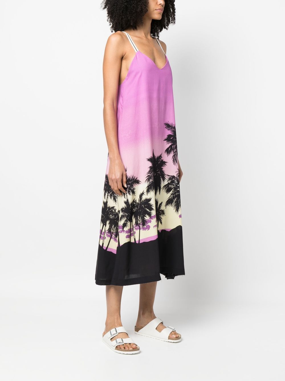 Palm Angels Women's Sunset Print Midi Dress