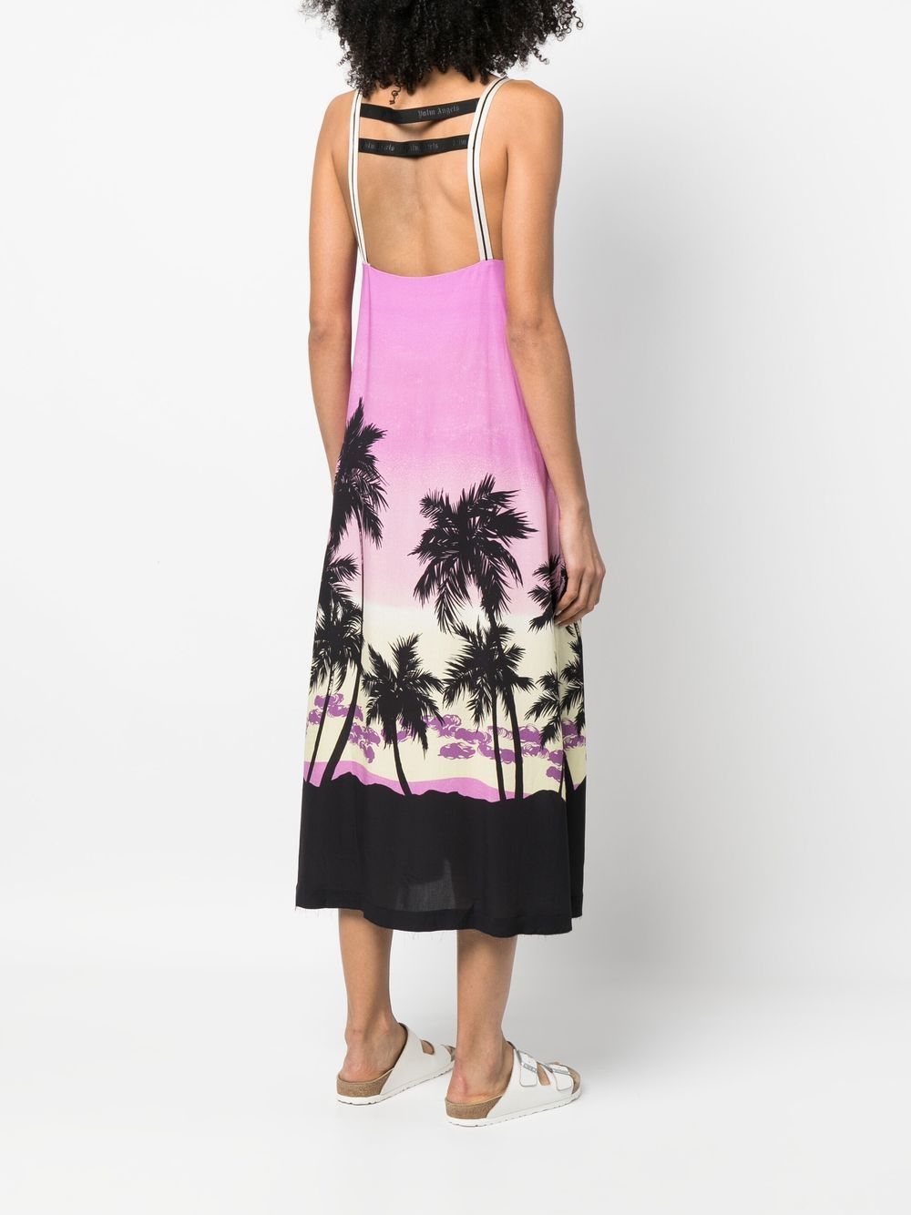 Palm Angels Women's Sunset Print Midi Dress
