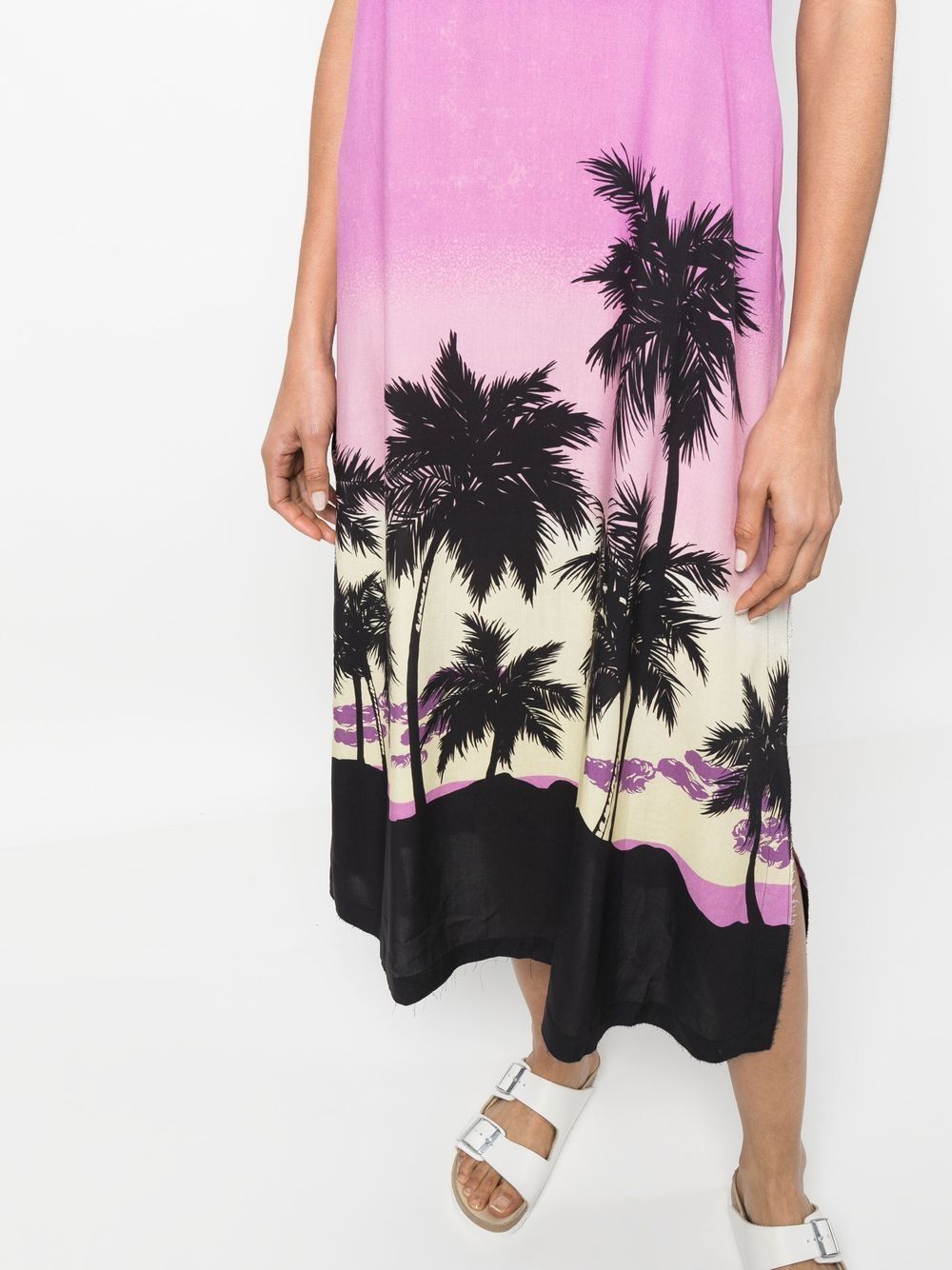 Palm Angels Women's Sunset Print Midi Dress
