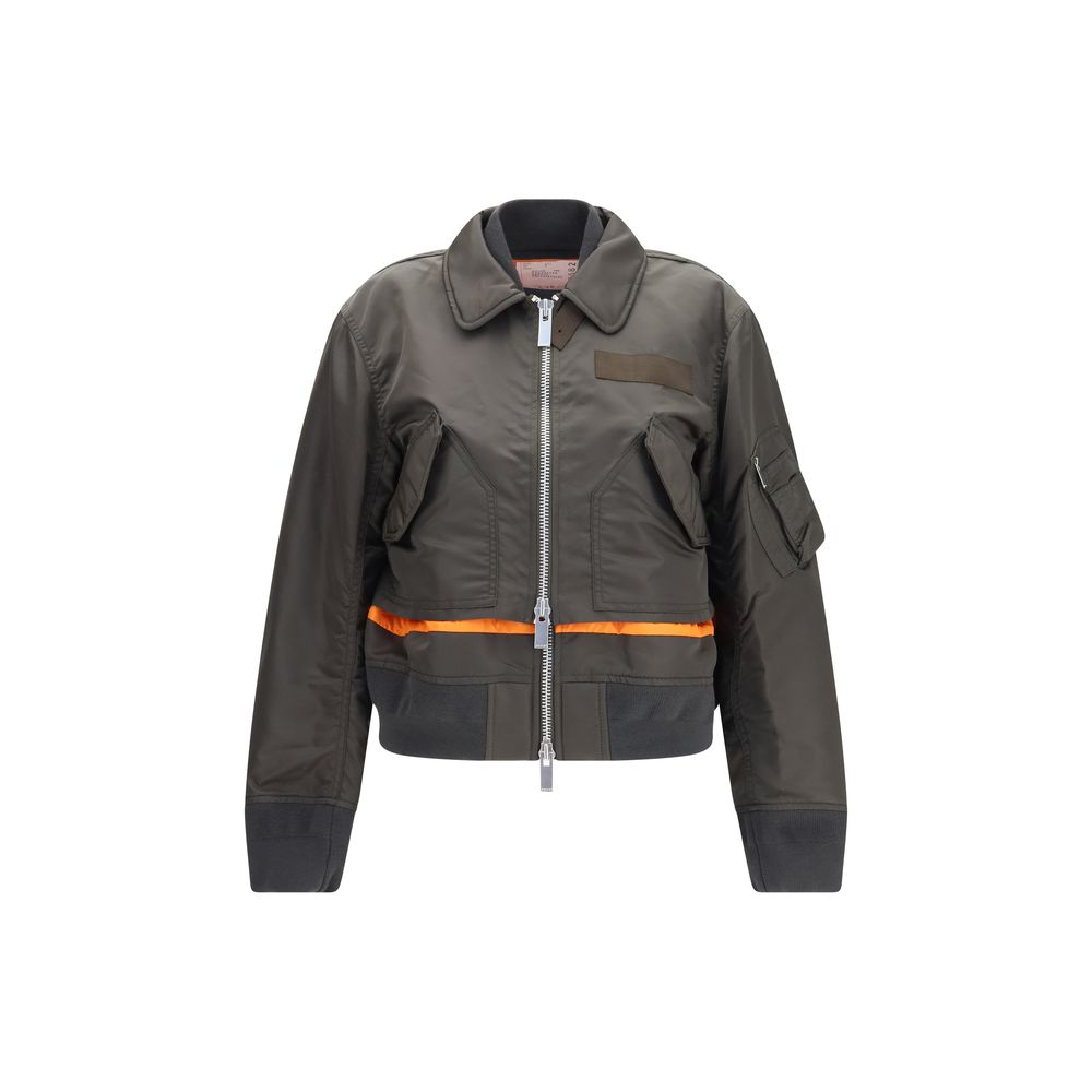 Sacai Bicolor Nylon Women's Bomber