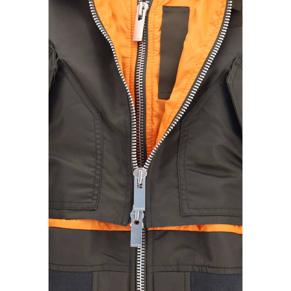 Sacai Bicolor Nylon Women's Bomber