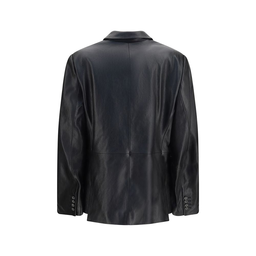 Magda Butrym Black Lambskin Women's Blazer
