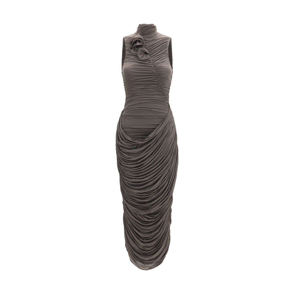 Magda Butrym Gray Copper Cocktail Women's Dress