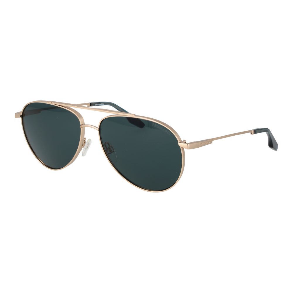 Trussardi Gold Stainless Steel Men's Sunglasses