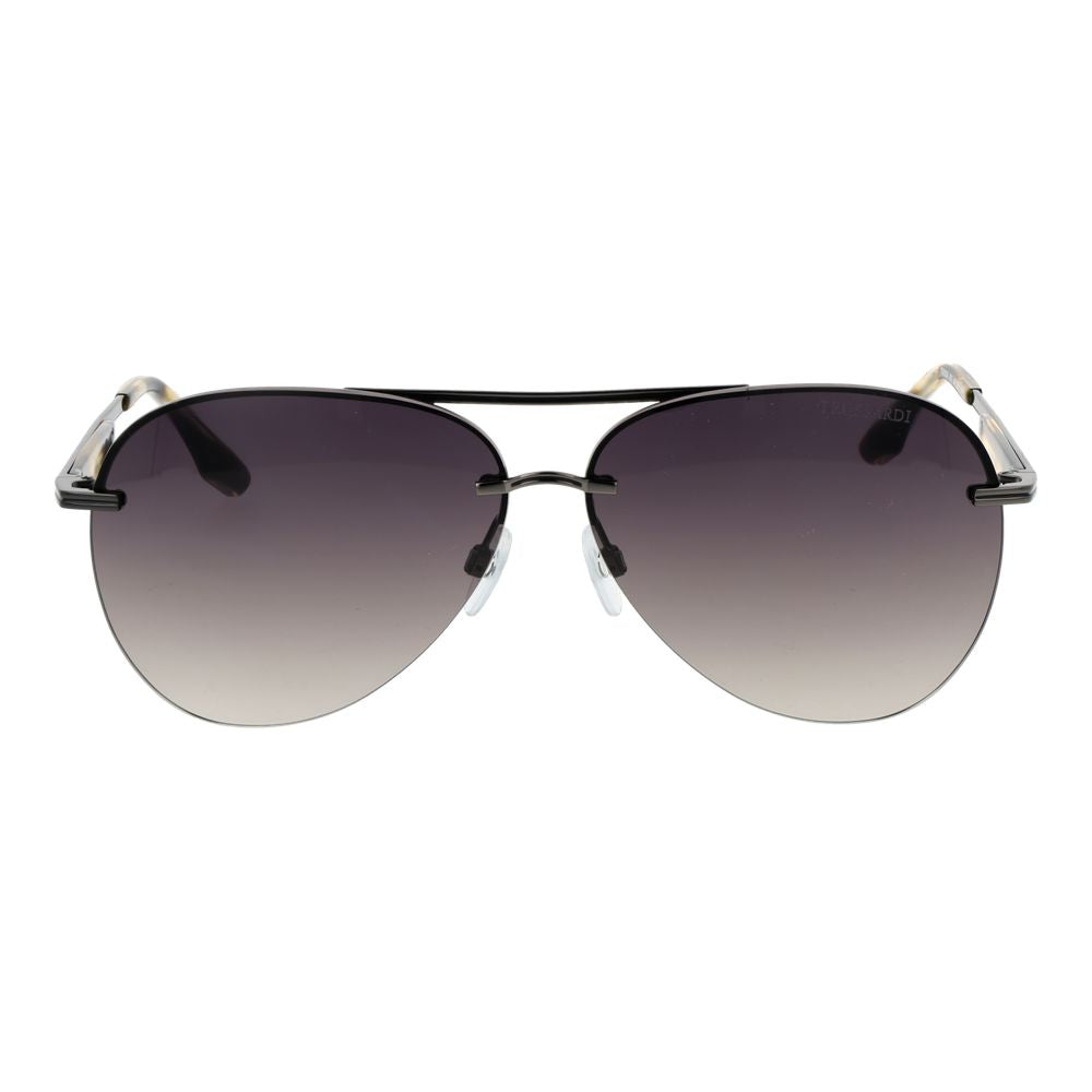 Trussardi Gray Metal Men's Sunglasses
