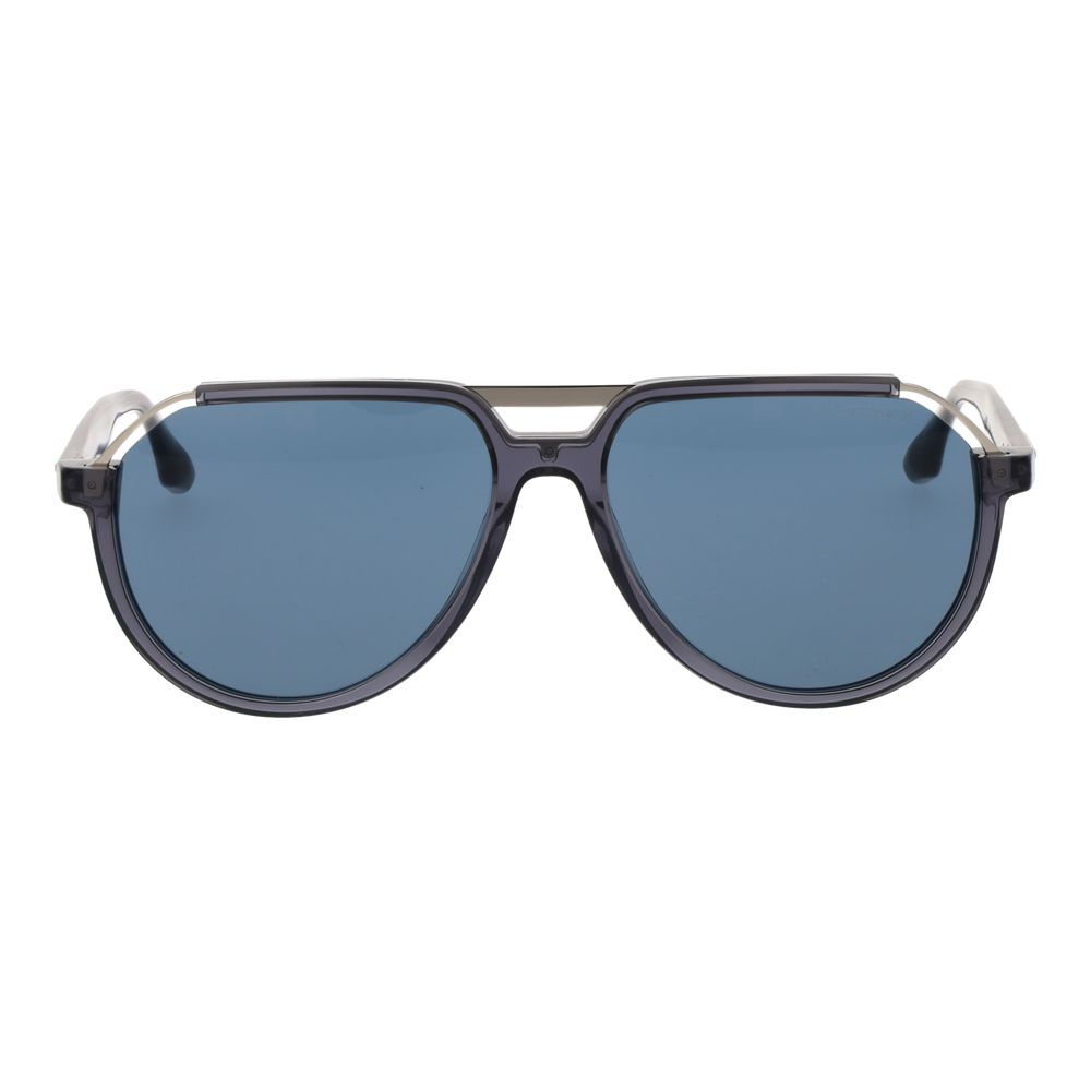 Trussardi Gray Acetate & Stainless Steel Men's Sunglasses