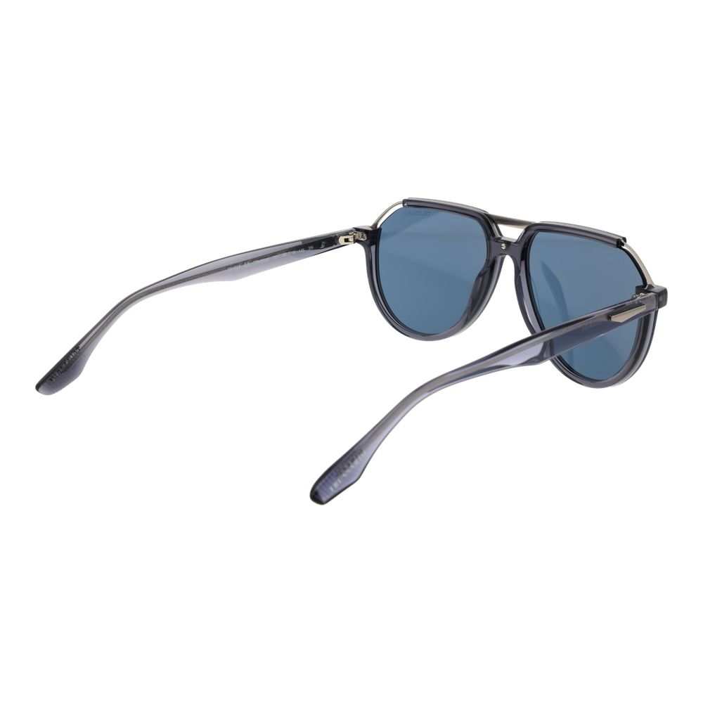 Trussardi Gray Acetate & Stainless Steel Men's Sunglasses