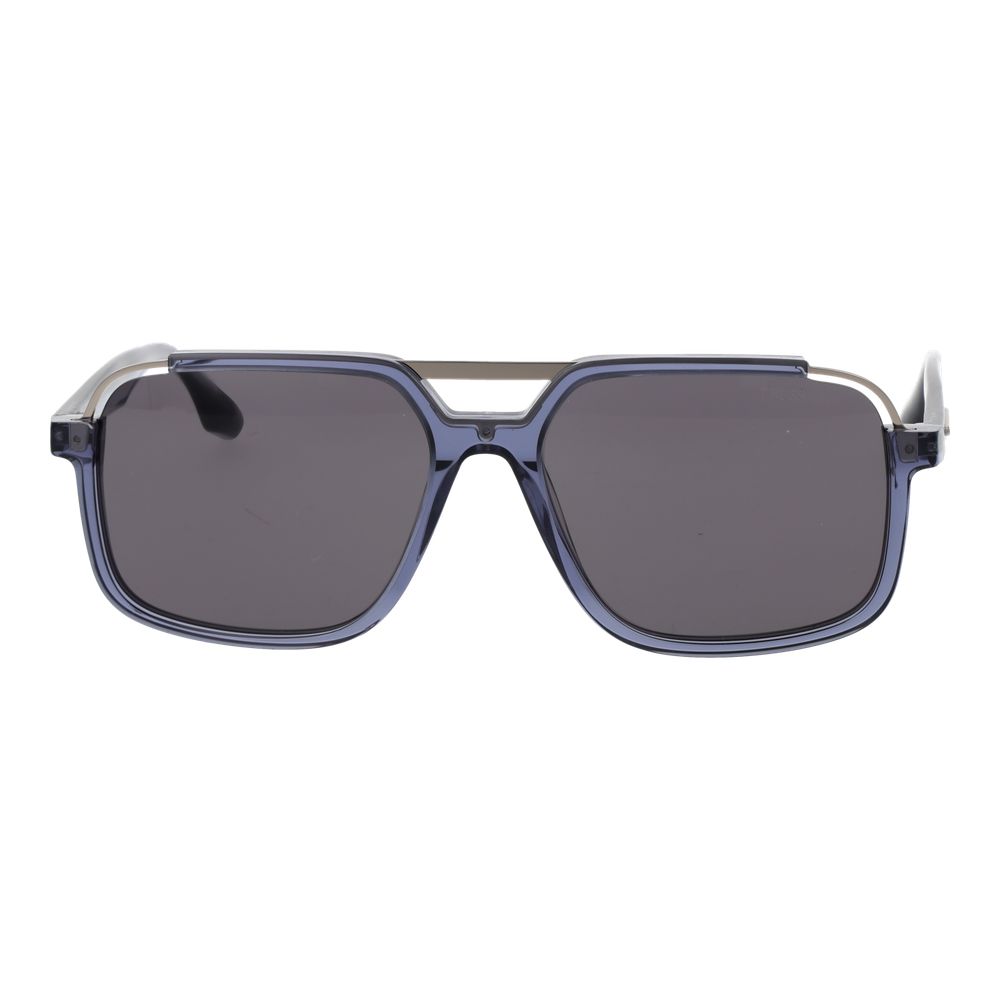 Trussardi Blue Acetate & Stainless Steel Men's Sunglasses