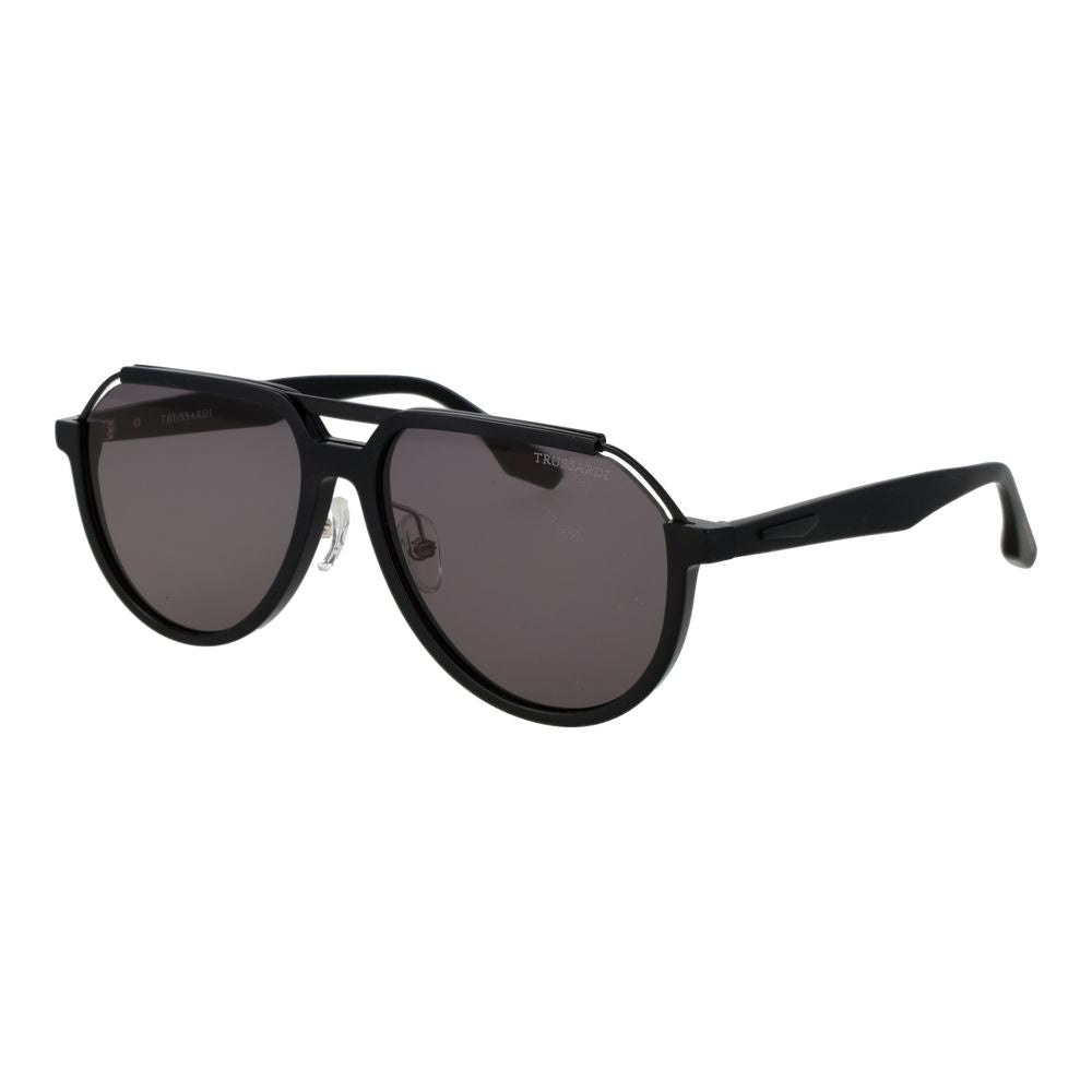 Trussardi Black Acetate Men's Sunglasses