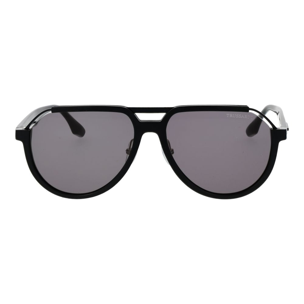 Trussardi Black Acetate Men's Sunglasses