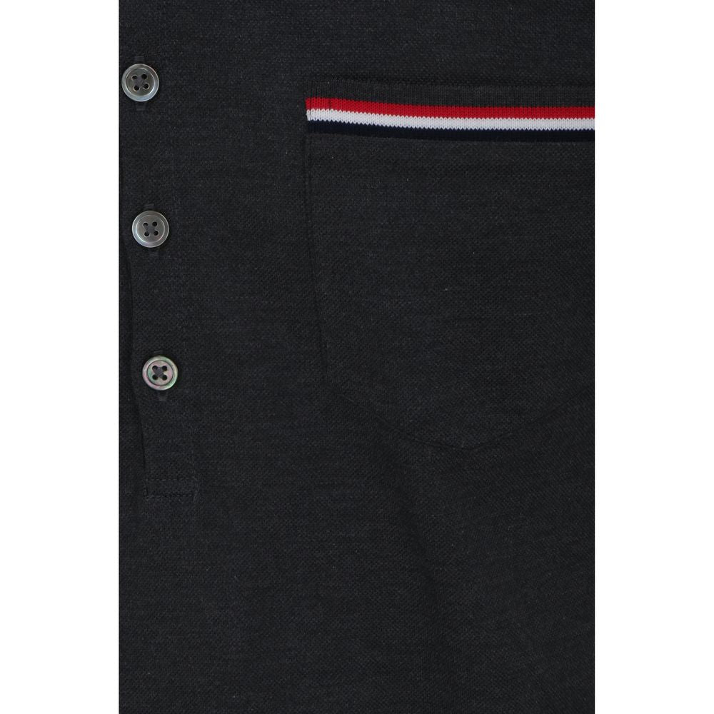 Thom Browne Gray Cotton Polo Men's Shirt