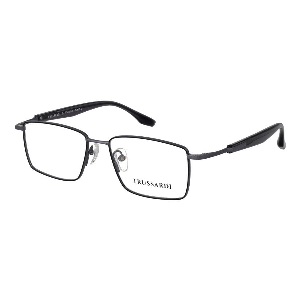 Trussardi Gray Stainless Steel Glasses Men's (Frames)